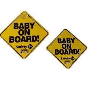 Baby On Board Safey 1st Magnet and Decal Sign with Suction Cup Baby Safety